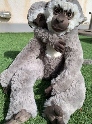 Peluche Ikea Sandlöpare Cercopiteco con cría
