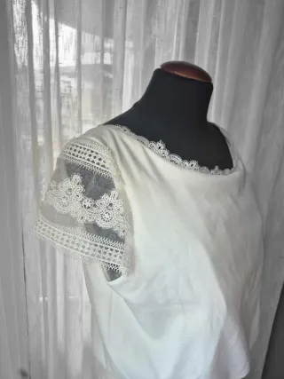Vestido de Novia Talla 46 Blanco Roto Modlo Bolero