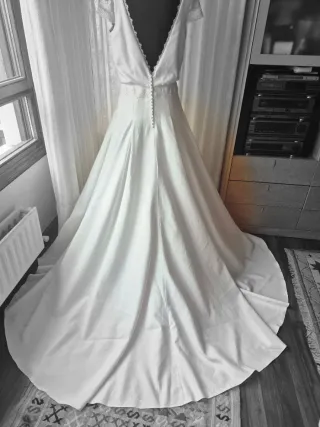 Vestido de Novia Talla 46 Blanco Roto Modlo Bolero