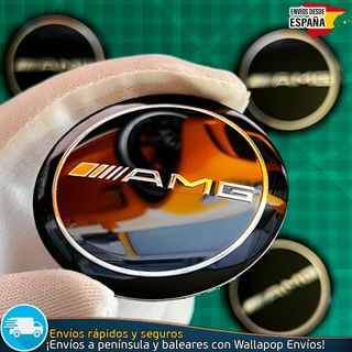 Emblema AMG Mercedes 56mm Tapas Llantas Cubrebujes