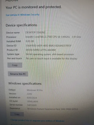 PC Lenovo ThinkStation Oficina/Estudio