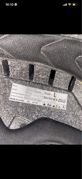 Casco patinete eléctrico con luces TALLA L