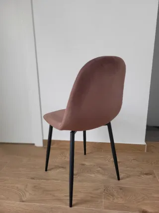 Silla SKLUM Glamm terciopelo marrón - como nueva