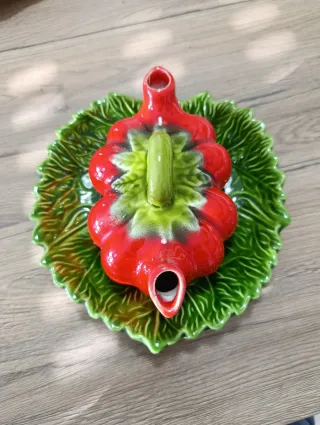 Set Olio e Aceto Pomodoro Ceramica