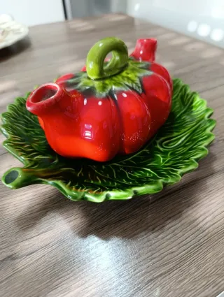 Set Olio e Aceto Pomodoro Ceramica