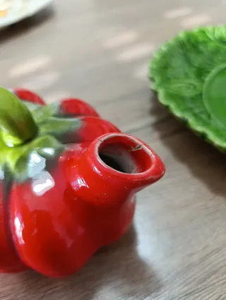 Set Olio e Aceto Pomodoro Ceramica