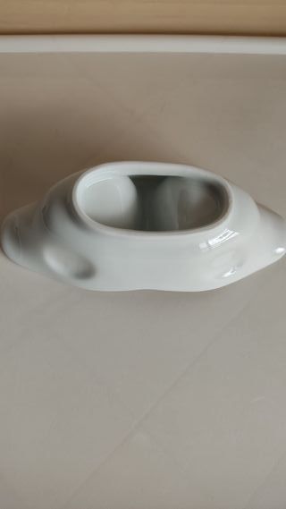Salsera doble de porcelana