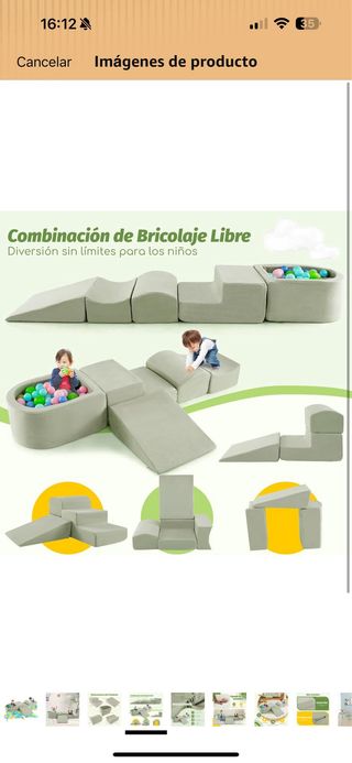 Juego Escalada y Piscina de Bolas 5 Piezas bebe