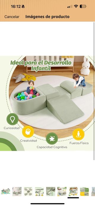 Juego Escalada y Piscina de Bolas 5 Piezas bebe