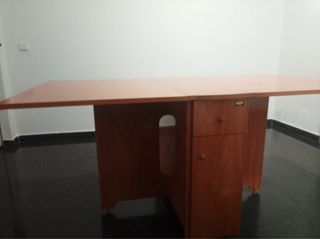 Mesa comedor plegable madera con 4 sillas