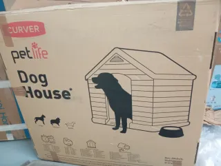 Caseta Perro Resina Curver Beige/Gris