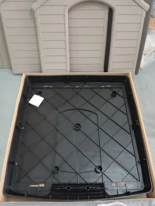 Caseta Perro Resina Curver Beige/Gris