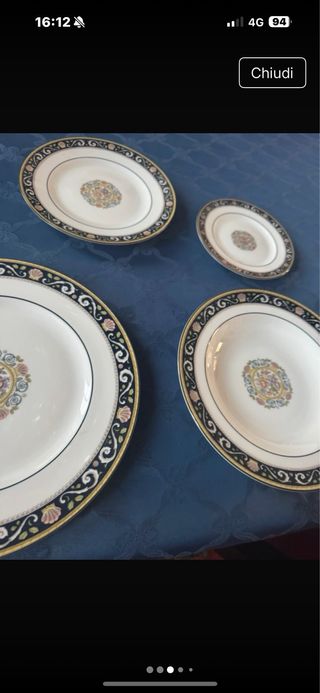 Servizio piatti 4 persone Wedgwood Runnymede