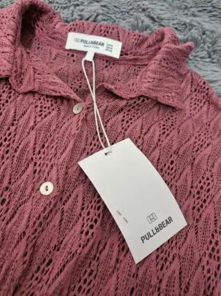 Camisa Pull&Bear rosa calada M