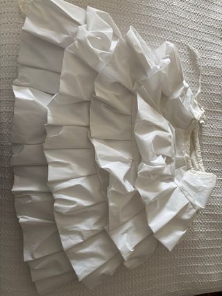 Cancán Fallera Niña Blanco 70cm