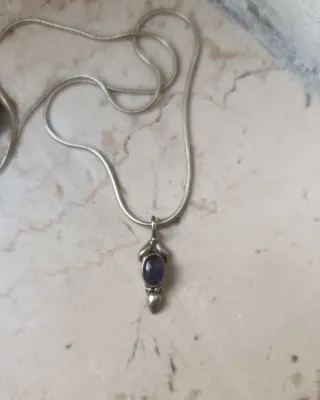 Ciondolo Ametista Argento