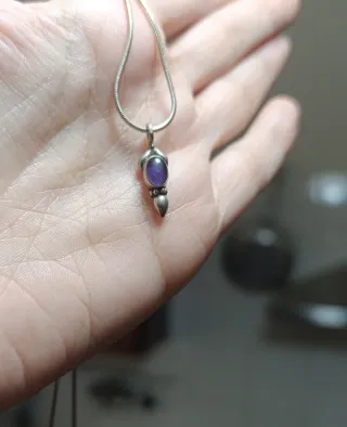 Ciondolo Ametista Argento