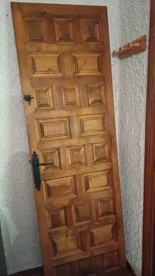 Puerta Roble Macizo con Marco Original