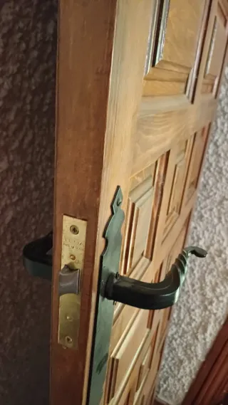 Puerta Roble Macizo con Marco Original