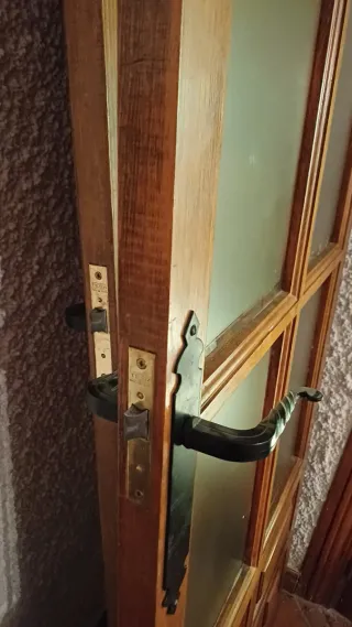 Puerta Roble Macizo con Marco Original