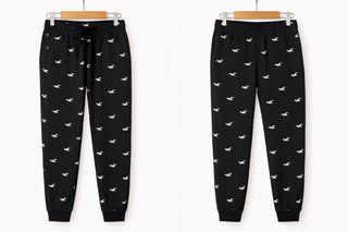 Pantalones Hollister Hombre Negros Estampados