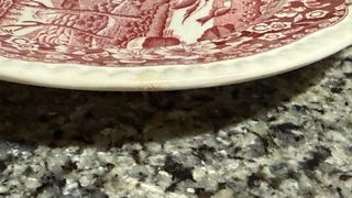 Vajilla San Claudio Porcelana bridge rosa / rojo