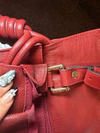 Bolso Loewe Vintage Rojo Piel