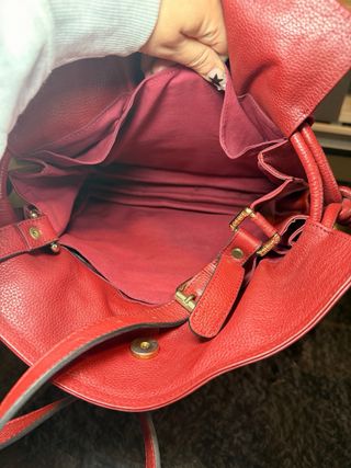Bolso Loewe Vintage Rojo Piel