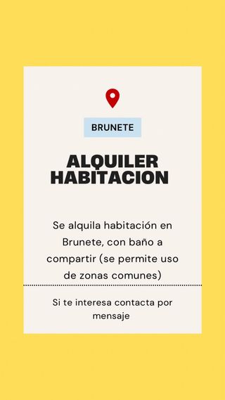 Alquiler de habitación ️️