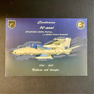 🇮🇹 Rara Litografia 101° Gruppo Volo AMX - 70 Anni