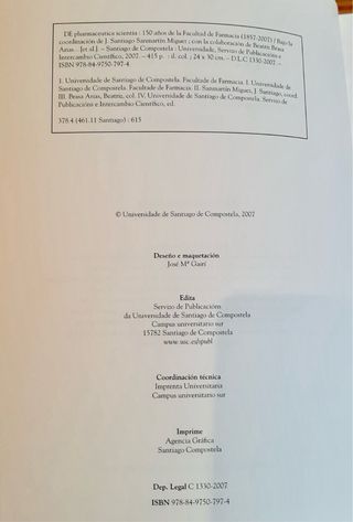 De Pharmaceutica scientia 150 años de la Facult...