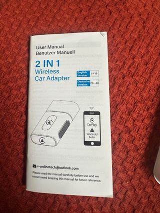 Adaptador Coche Inalámbrico 2 en 1