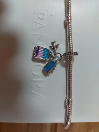 Charms S925 Avión, Cámara y Maleta Viaje