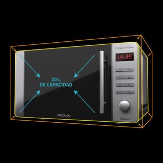 Microondas Cecotec Inox 20L