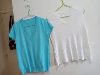 Confezione da 2 camicie da donna con scollo a V