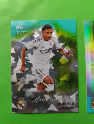 Set 3 Cartas Real Madrid Topps - Firmas y Especial