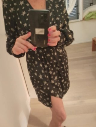 Vestitino elegante nero con stelle oro