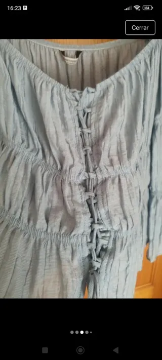 Blusita manga larga abullonada