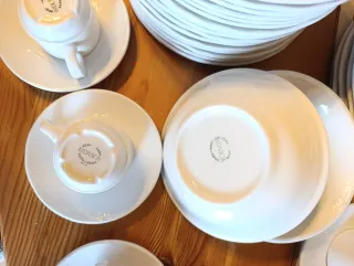 Vajilla Bidasoa Porcelain BBVA Blanca