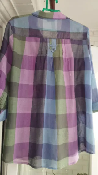 Blusón cuadros colores