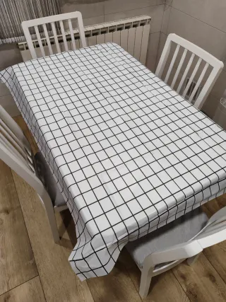 Mantel Cuadros Blanco y Negro nuevo a estrenar