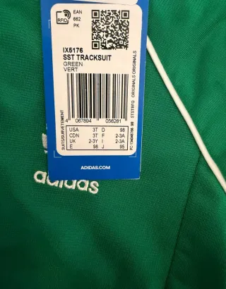 Chándal Adidas Niño Verde  talla 2_