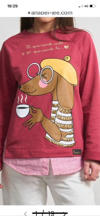 Sudadera Anabel Lee Roja