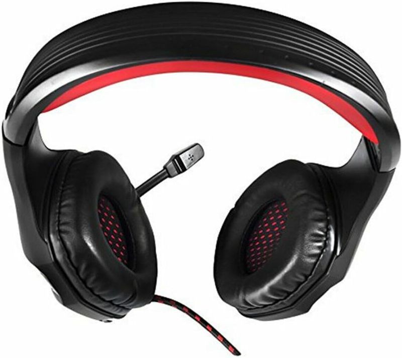 Mars Gaming MH2, Cascos Gaming, 1, Negro Y Rojo afbeelding 4