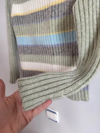 Jersey cuello alto rayas mujer Talla S