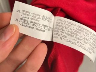 Camiseta Zara Roja Talla Única