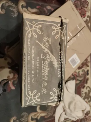 Lata antigua La Palma Galletas Boer Chocolate