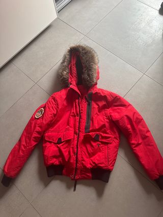 Parka Superdry Rossa con Cappuccio
