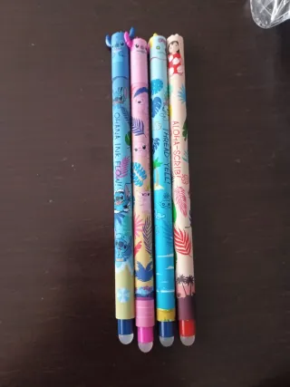 Estuche y bolígrafos borrables erasable legami