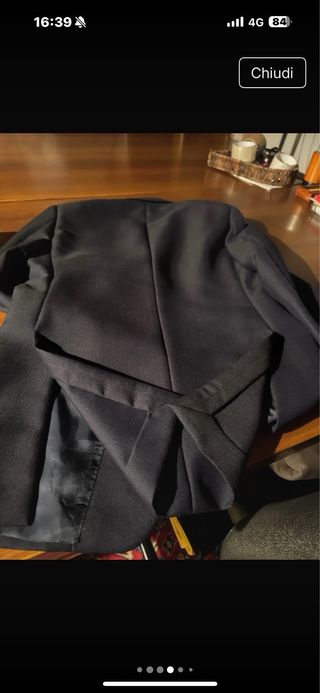 Giacca uomo blu 72% lana 28% mohair